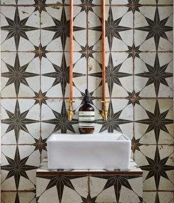 Starpoint Black Decorative Floor Tiles